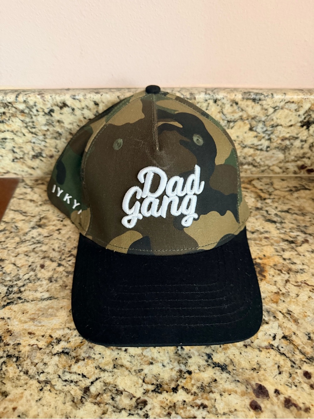 Dad Gang Camo Baseball Cap - Green & Black